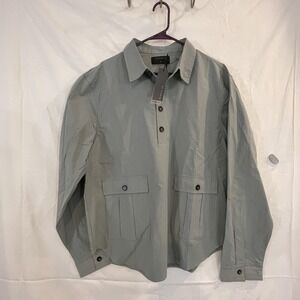 Richie Le Jacket Mens Medium Stone Popover Shirt Jacket Shacket Cargo RLC22-029‎
